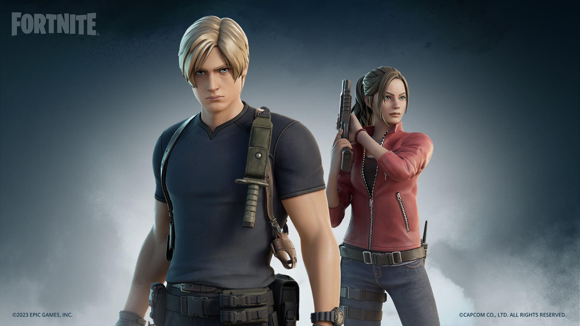 Leon kennedy claire fortnite arabgamerz عرب جيمرز ليون كلاير فورتنايت