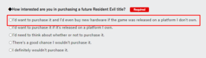 كابكوم تسأل: هل ستقومون بشراء منصة لا تمتلكونها فقط لأن Resident Evil حصرية لها؟ Capcom