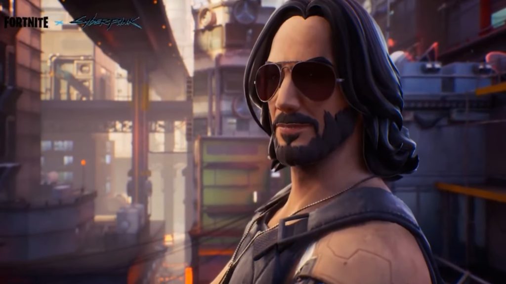 تعاون Fortnite Cyberpunk 2077