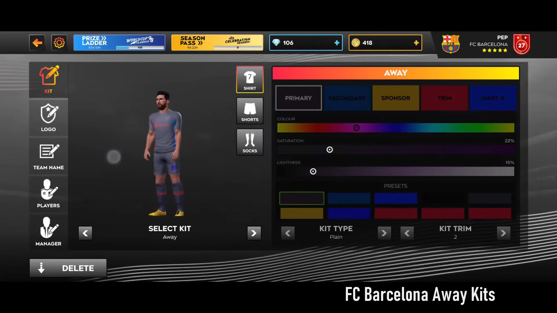 دليلك إلى أطقم أندية دريم ليج سوكر Dream League 2025 وطريقة الحصول عليها الطقم الاحتياطي