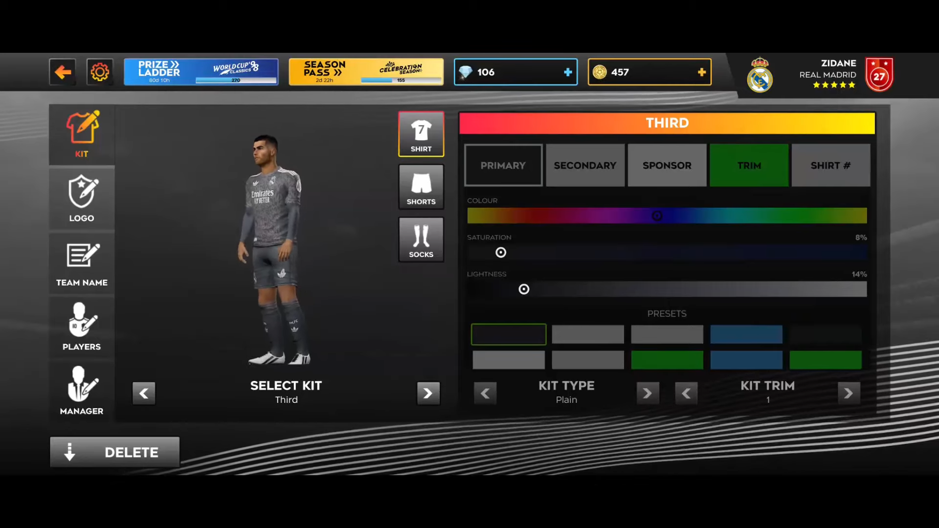 دليلك إلى أطقم أندية دريم ليج سوكر Dream League 2025 وطريقة الحصول عليها الطقم الثالث
