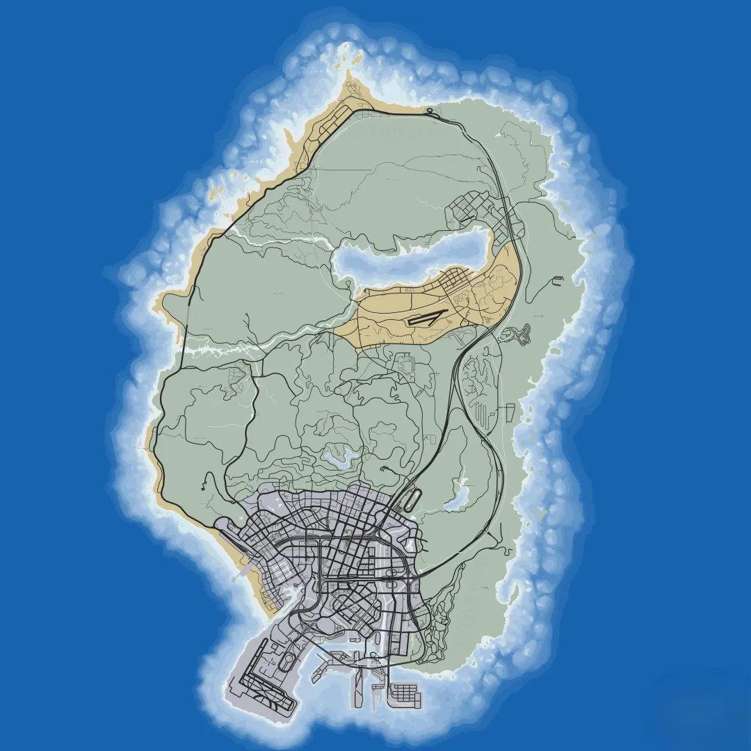 خريطة GTA 5 كاملة وشرح شامل عنها لجميع الأجهزة خريطة GTA 5 كاملة وشرح شامل عنها لجميع الأجهزة