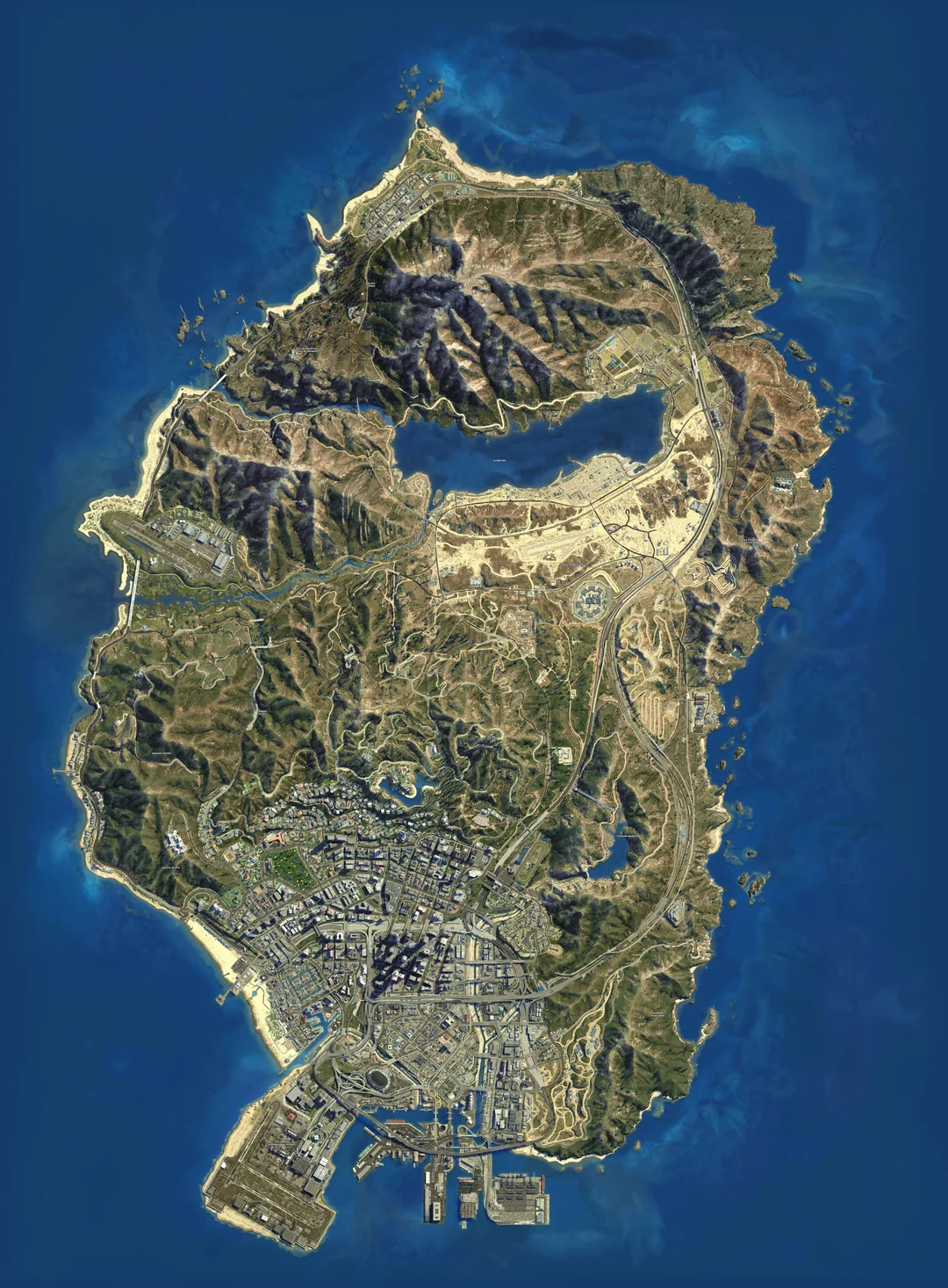 خريطة GTA 5 كاملة وشرح شامل عنها لجميع الأجهزة خريطة قراند 5 سوني 4