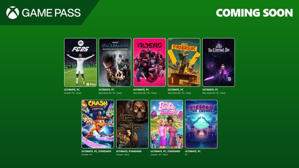 ألعاب Game Pass القادمة
