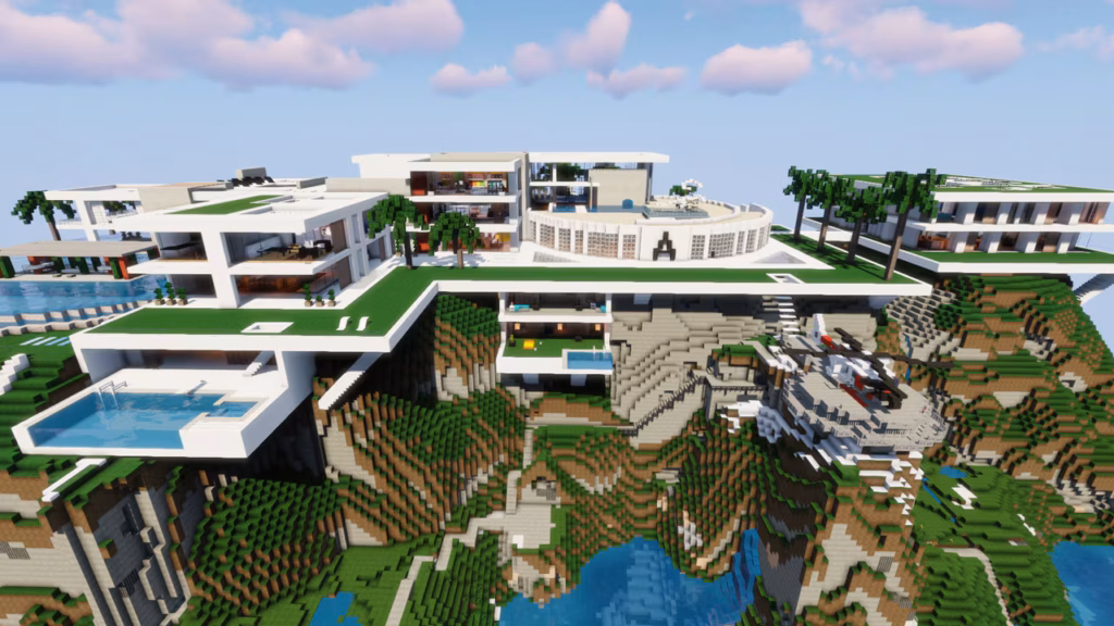 أجمل بيوت ماين كرافت في 2025 ودليل كامل عنها أجمل بيوت ماين كرافت في 2025 ودليل كامل عنها