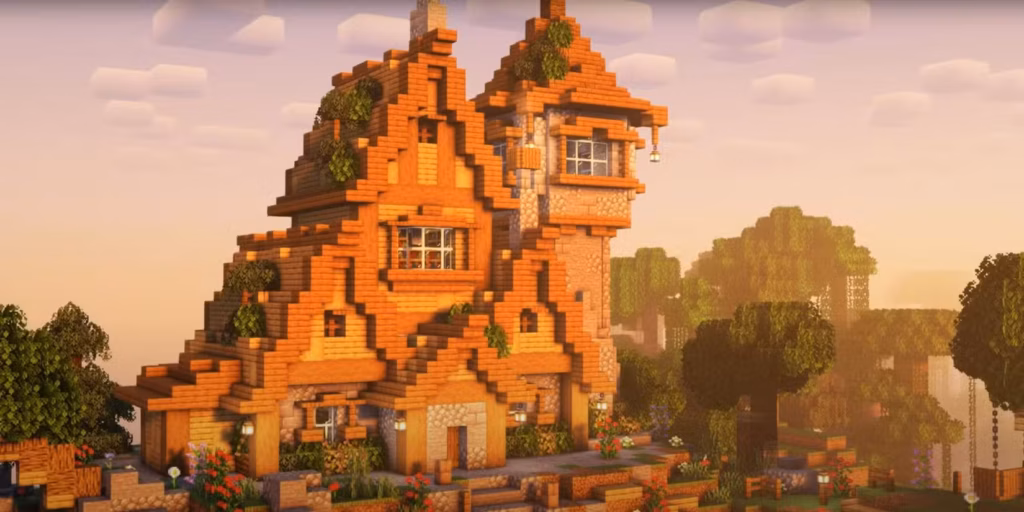 أجمل بيوت ماين كرافت في 2025 ودليل كامل عنها أجمل بيوت ماين كرافت في 2025 ودليل كامل عنها