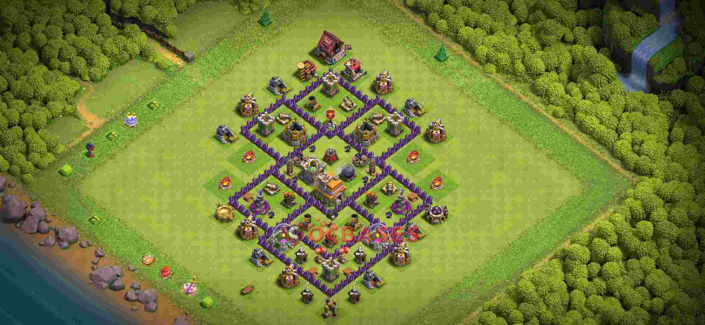 أفضل وأقوى مخططات Clash of Clans تاون من 6 إلى 14 مخطط كلاش اوف كلانس لفل 7