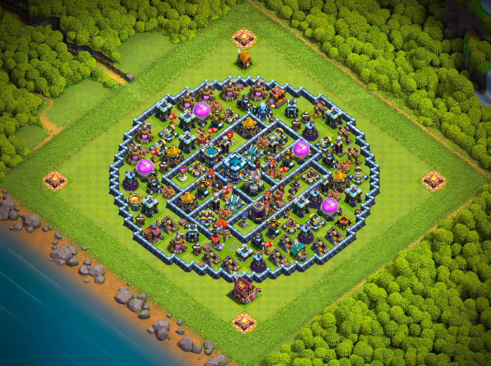 أفضل وأقوى مخططات Clash of Clans تاون من 6 إلى 14 مخططات كلاش اوف كلانس لفل 13