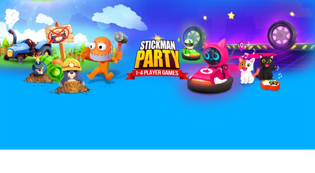 دليل كامل عن طريقة لعب وتنزيل ألعاب صغيرة stickman party 2-4