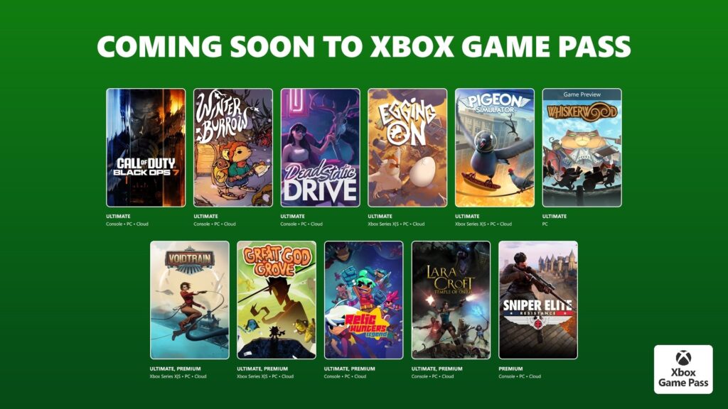 ألعاب Xbox Game Pass نوفمبر 2025
