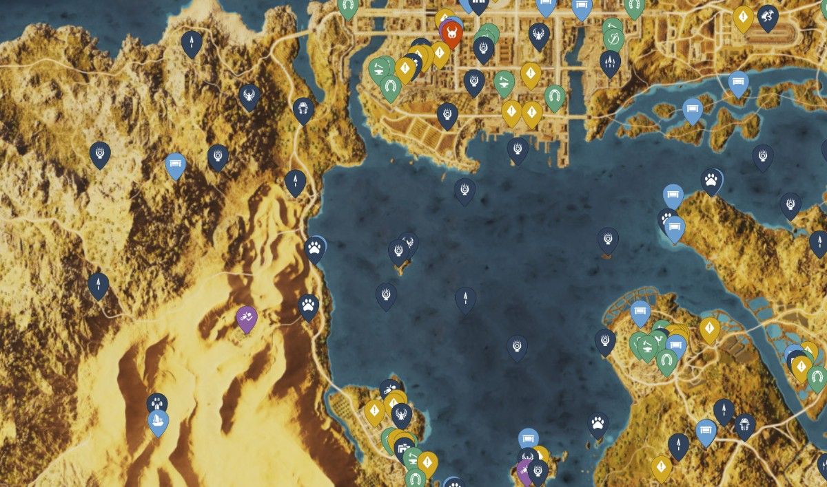 خريطة Assassins Creed Origins كاملة وأهم المعلومات عنها خريطة Assassins Creed Origins كاملة وأهم المعلومات عنها