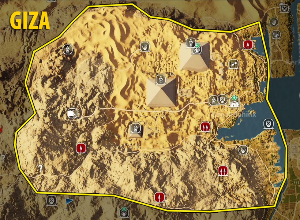 خريطة Assassins Creed Origins كاملة وأهم المعلومات عنها خريطة Assassins Creed Origins كاملة وأهم المعلومات عنها