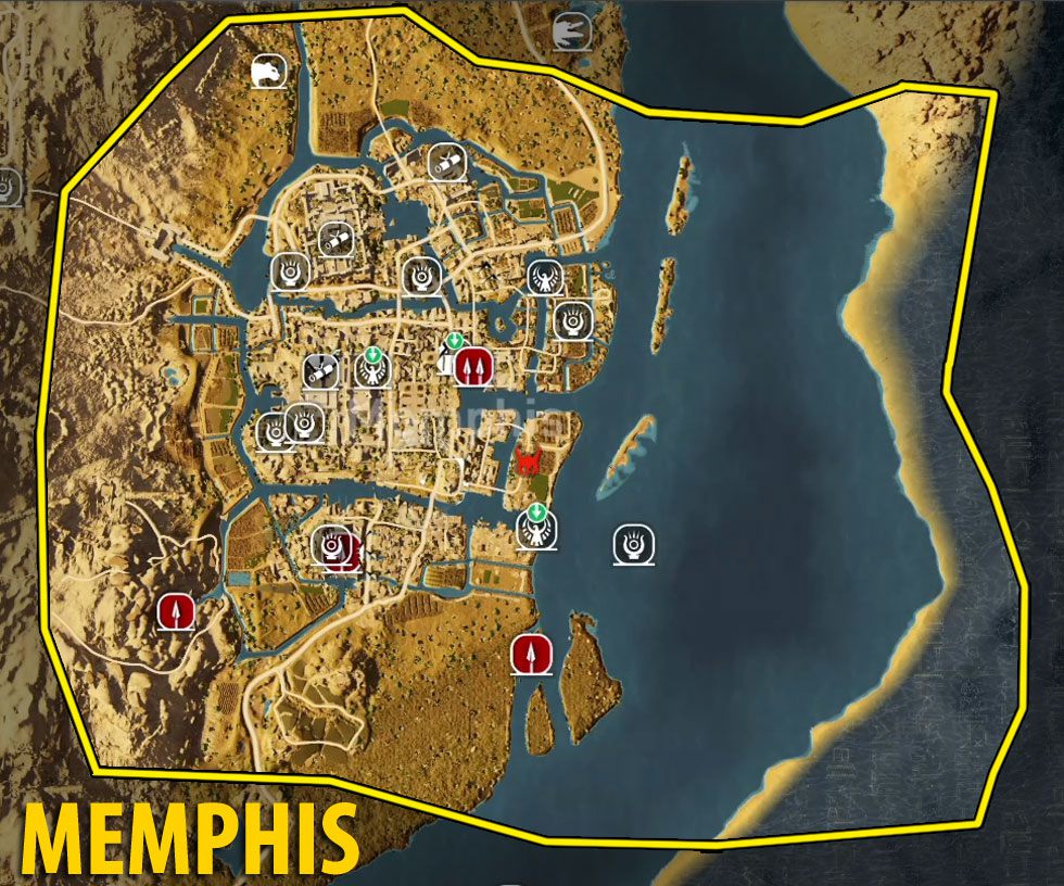 خريطة Assassins Creed Origins كاملة وأهم المعلومات عنها خريطة Assassins Creed Origins كاملة وأهم المعلومات عنها