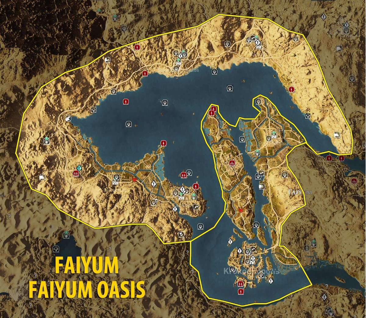 خريطة Assassins Creed Origins كاملة وأهم المعلومات عنها خريطة Assassins Creed Origins كاملة وأهم المعلومات عنها