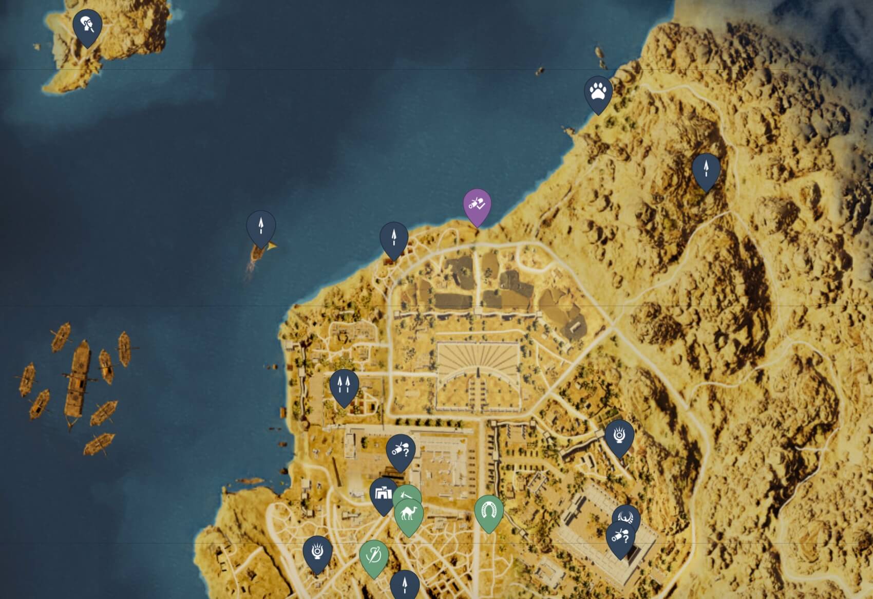 خريطة Assassins Creed Origins كاملة وأهم المعلومات عنها خريطة Assassins Creed Origins كاملة وأهم المعلومات عنها