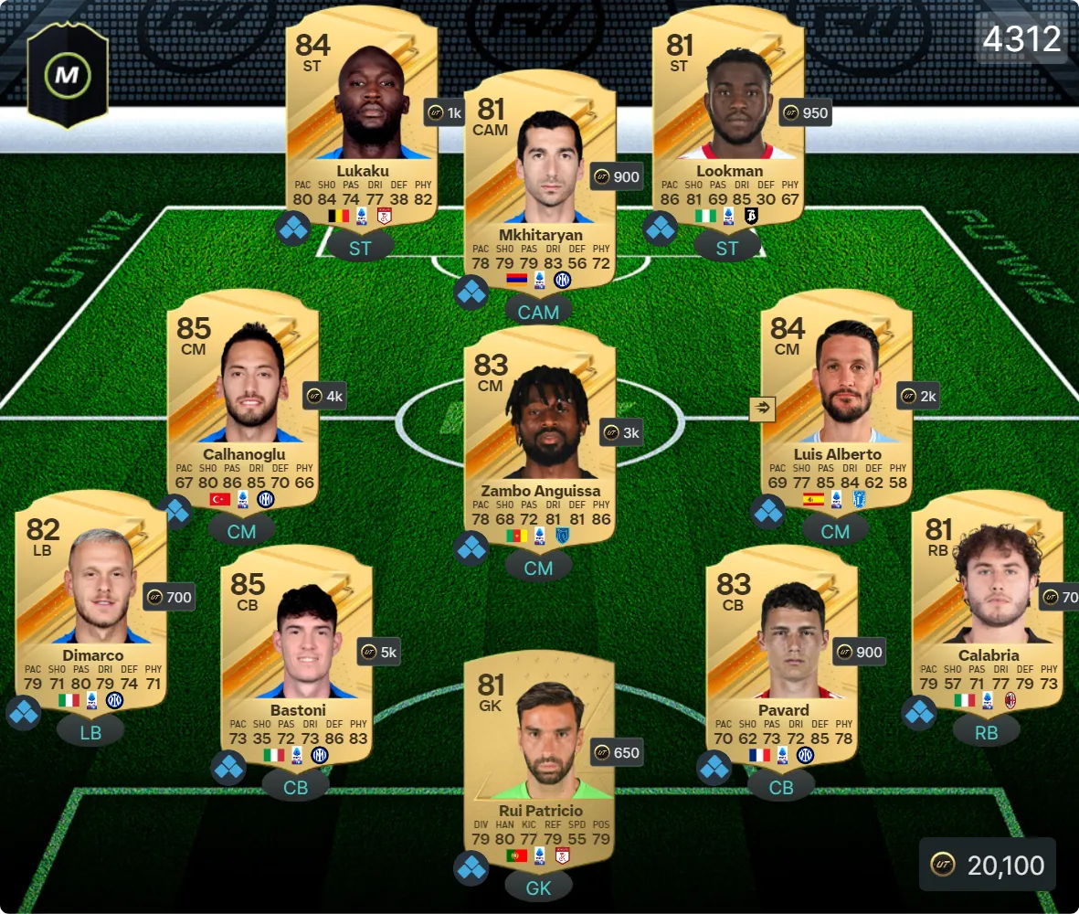 أرخص تشكيلة في FC 24 لكي تبدأ رحلتك في طور Ultimate Team أرخص تشكيلة في FC 24 لكي تبدأ رحلتك في طور Ultimate Team