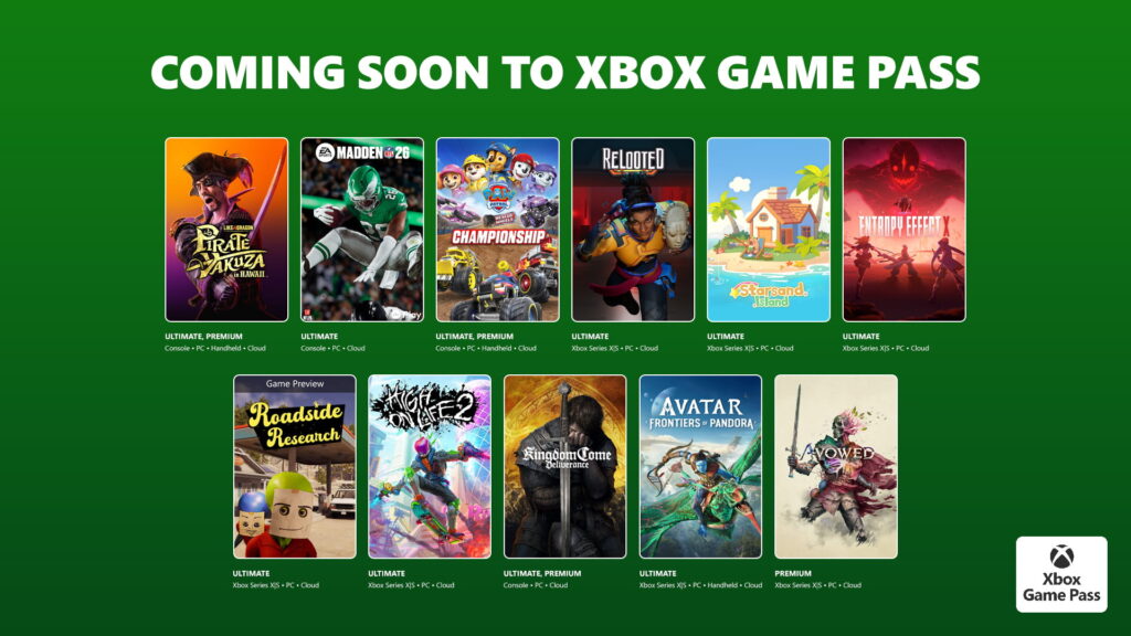 الكشف عن قائمة ألعاب Xbox Game Pass فبراير 2026
