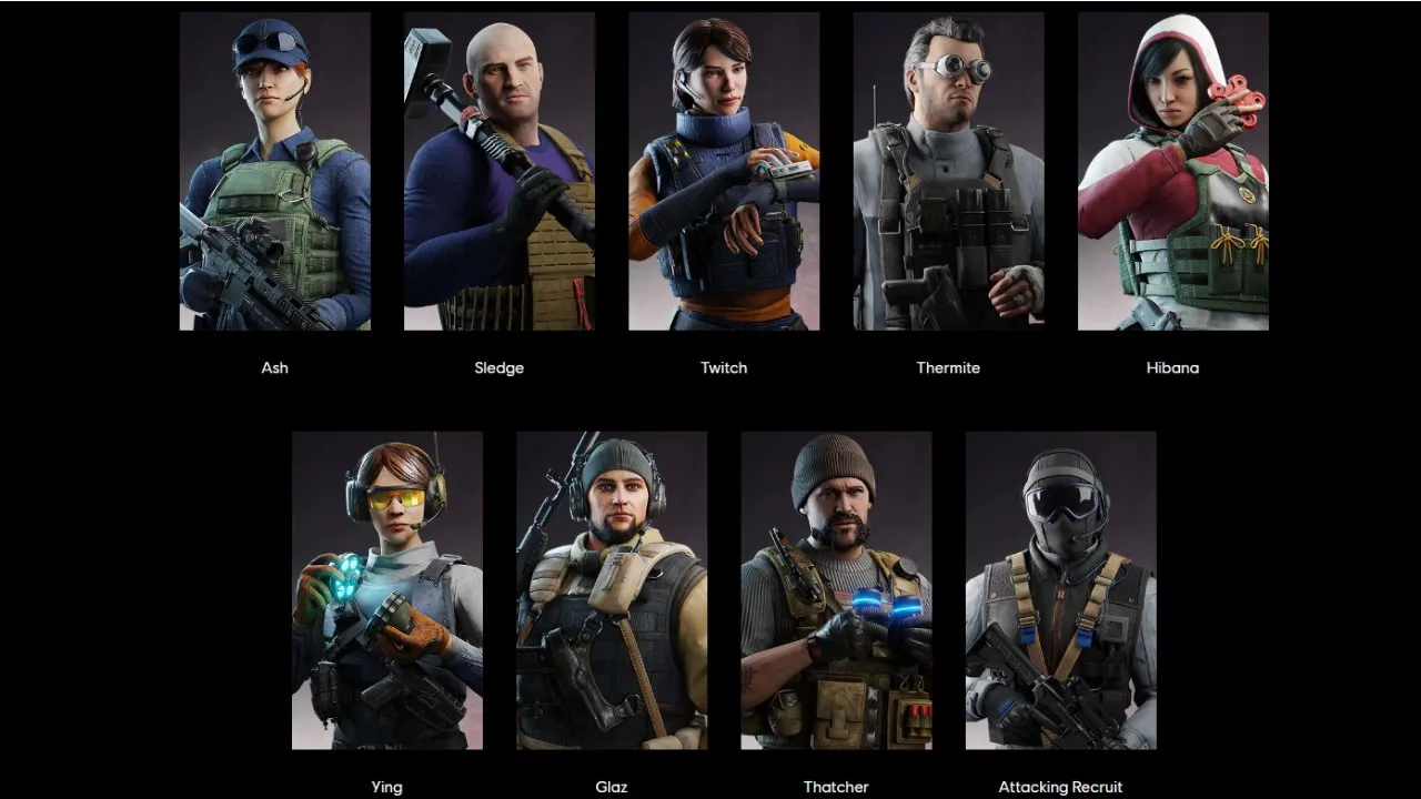 معلومات كاملة عن Rainbow Six Siege ودليل تحميلها أهم الشخصيات في لعبة رينبو