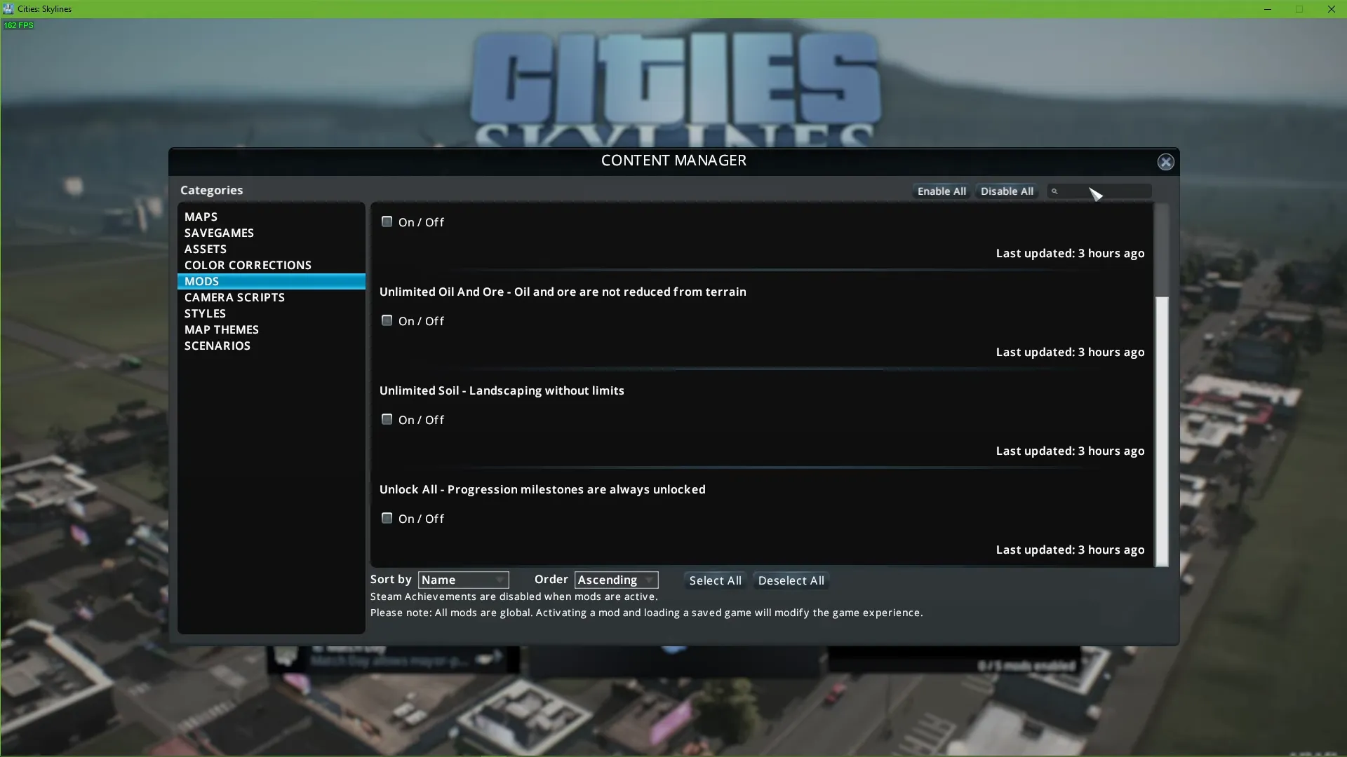 قائمة جميع كودات لعبة cities skylines وطريقة إدخالها طريقة إدخال كودات لعبة cities skylines