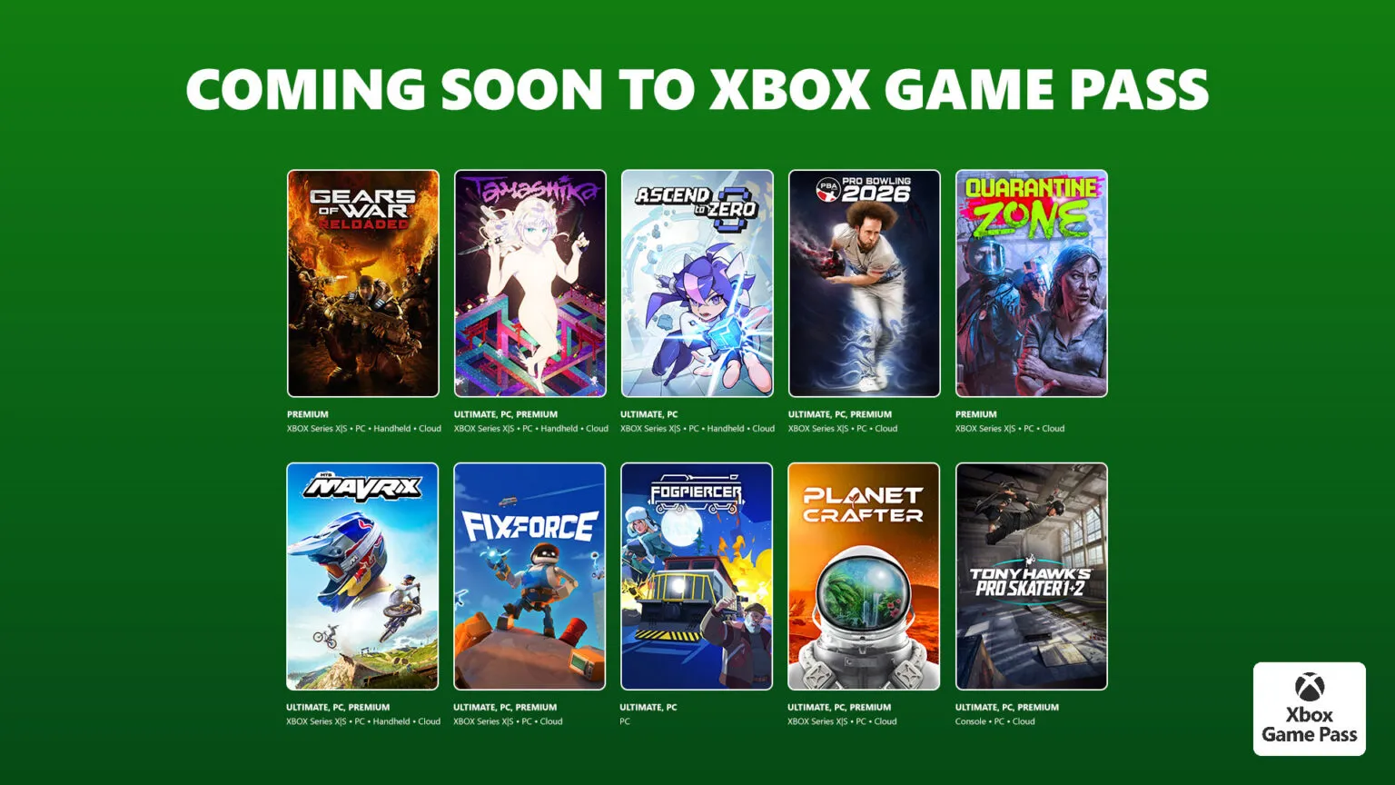 ألعاب Game Pass يوليو 2026 الجديدة تضم عناوين بارزة